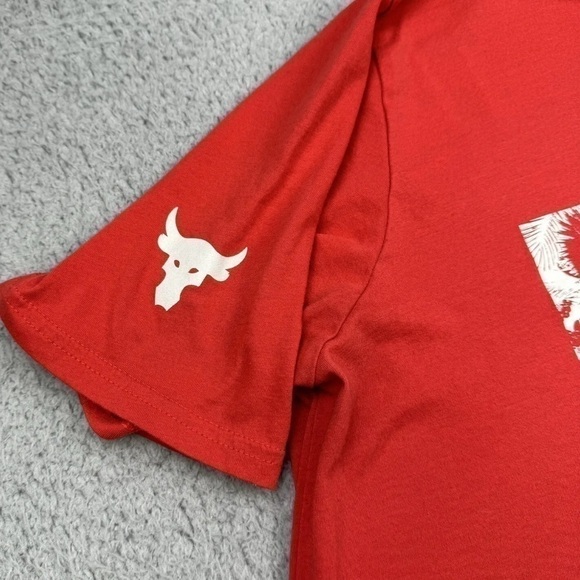 Under Armour Men's Project Rock Focus Short Sleeve Loose T-Shirt 1351584-608 XL - Picture 4 of 6